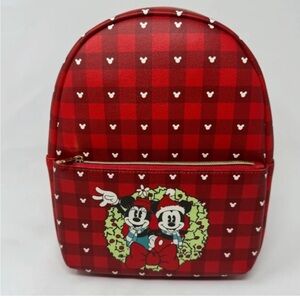 🎄 Disney 100 Mickey Minnie Mouse Backpack Holiday Collection Mini Funko 11"